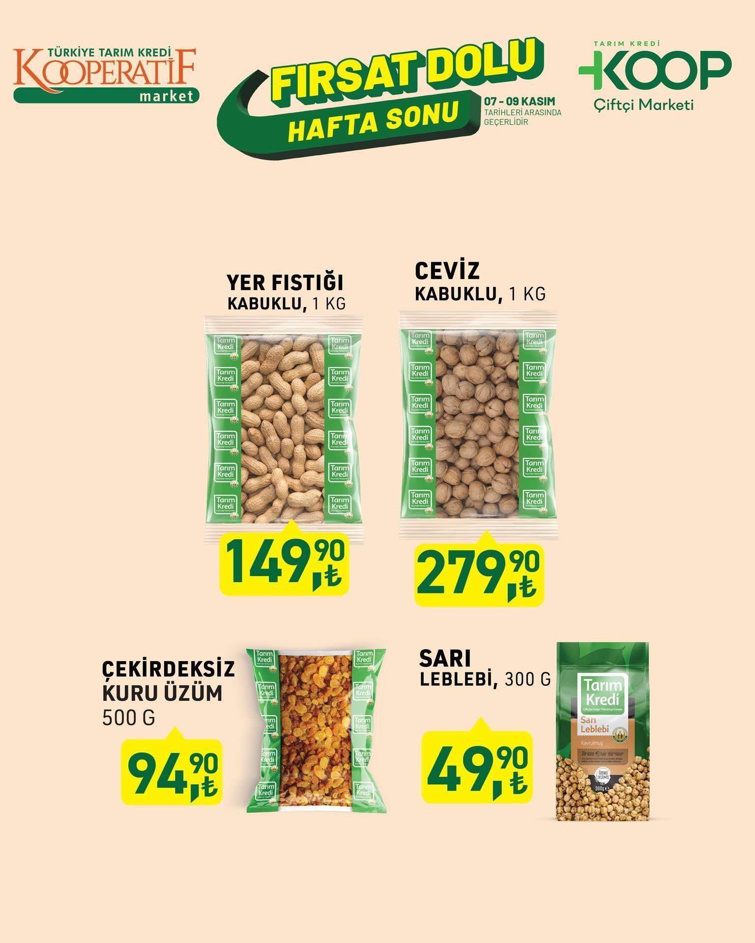 Tarım Kredi Kooperatif katalog yepyeni indirim günleri başladı 8-9 Kasım 2025 Fırsat Dolu Hafta Sonu Tarım Kredi Market aktüel kataloğu indirim rüzgarı