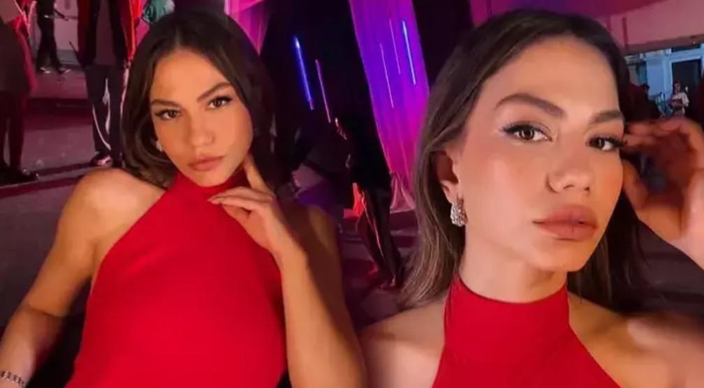 Güzelliğiyle takipçilerini büyüledi Siyahlar içindeki pozlarına beğeni yağmuru