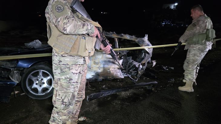 İsrail ordusu, Lübnanın güneyinde bir araca hava saldırısı düzenledi