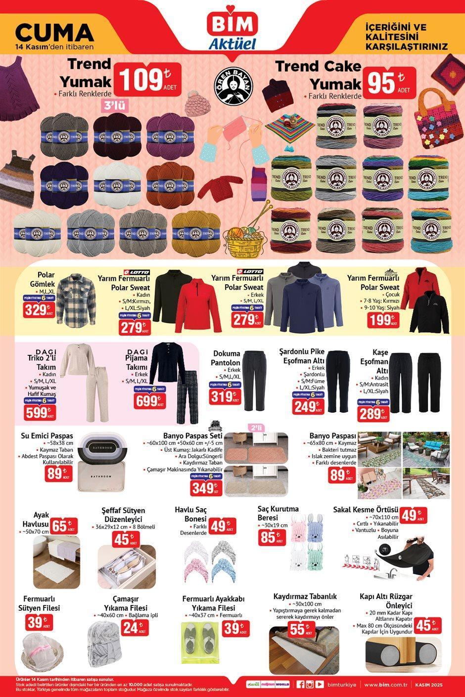 14 KASIM CUMA BİM AKTÜEL KATALOĞU 14 KASIM CUMA BİM AKTÜEL KATALOĞU