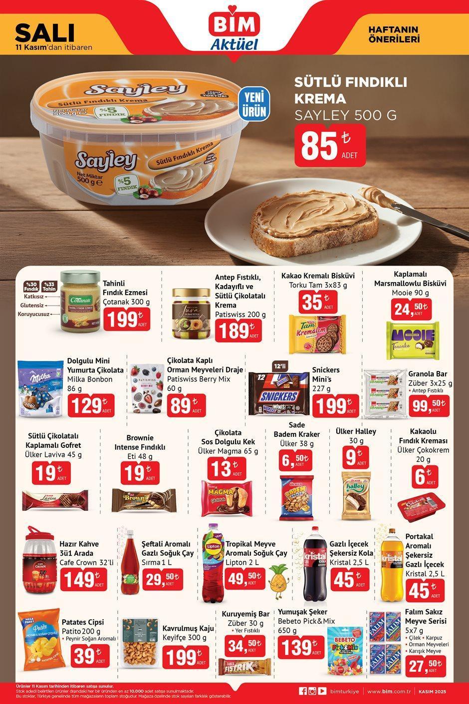 11 KASIM SALI BİM AKTÜEL KATALOĞU