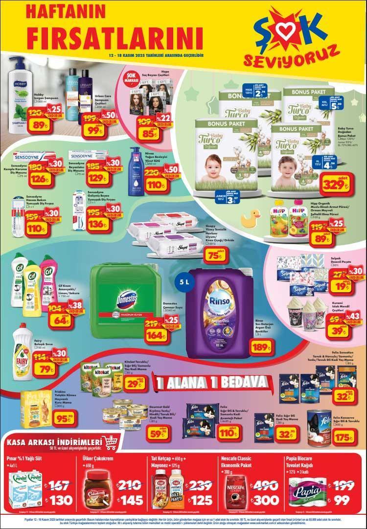 ŞOK 12-18 KASIM AKTÜEL İNDİRİMLERİ