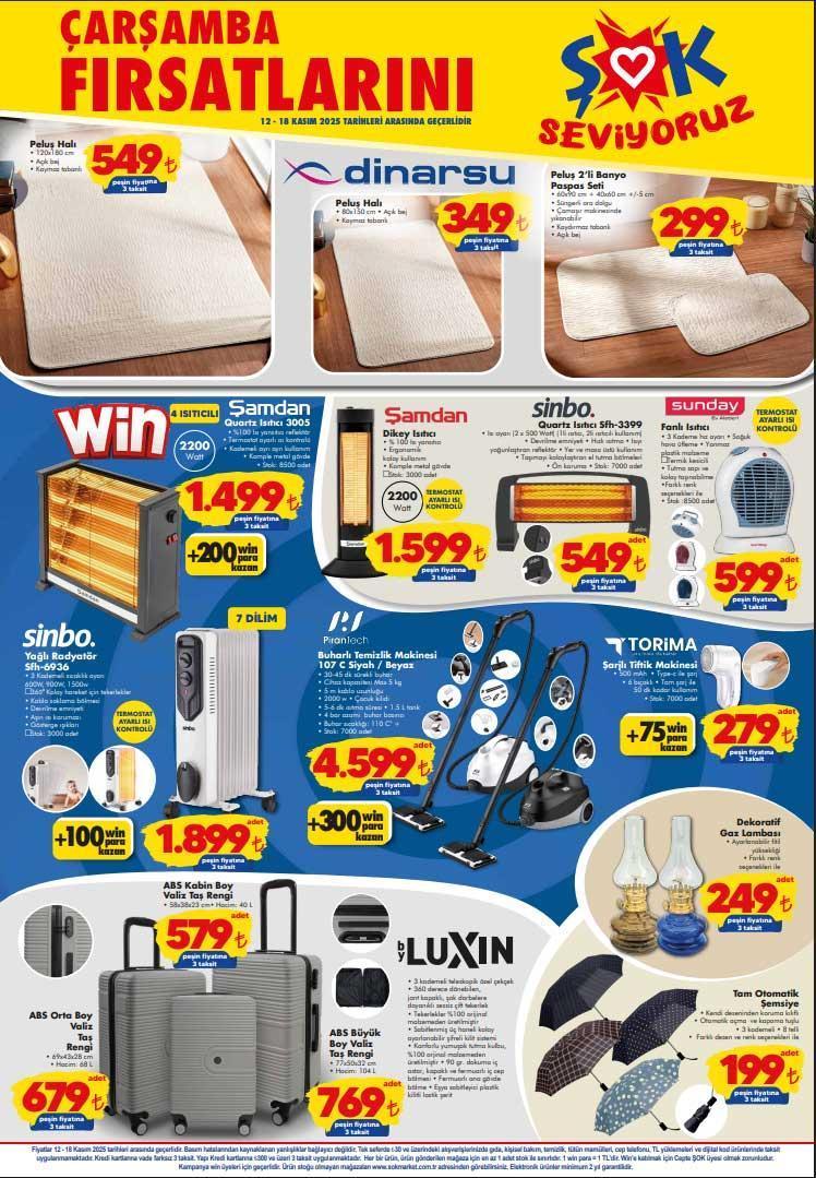 ŞOK 12-18 KASIM AKTÜEL İNDİRİMLERİ