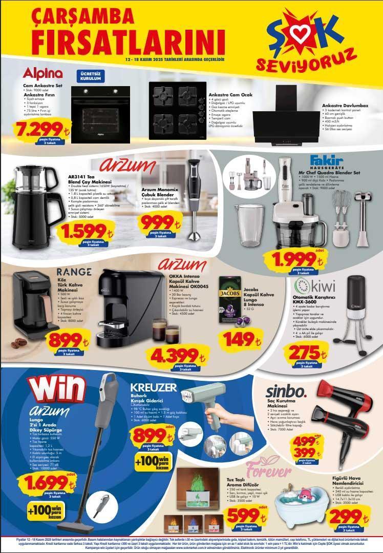 ŞOK 12-18 KASIM AKTÜEL İNDİRİMLERİ