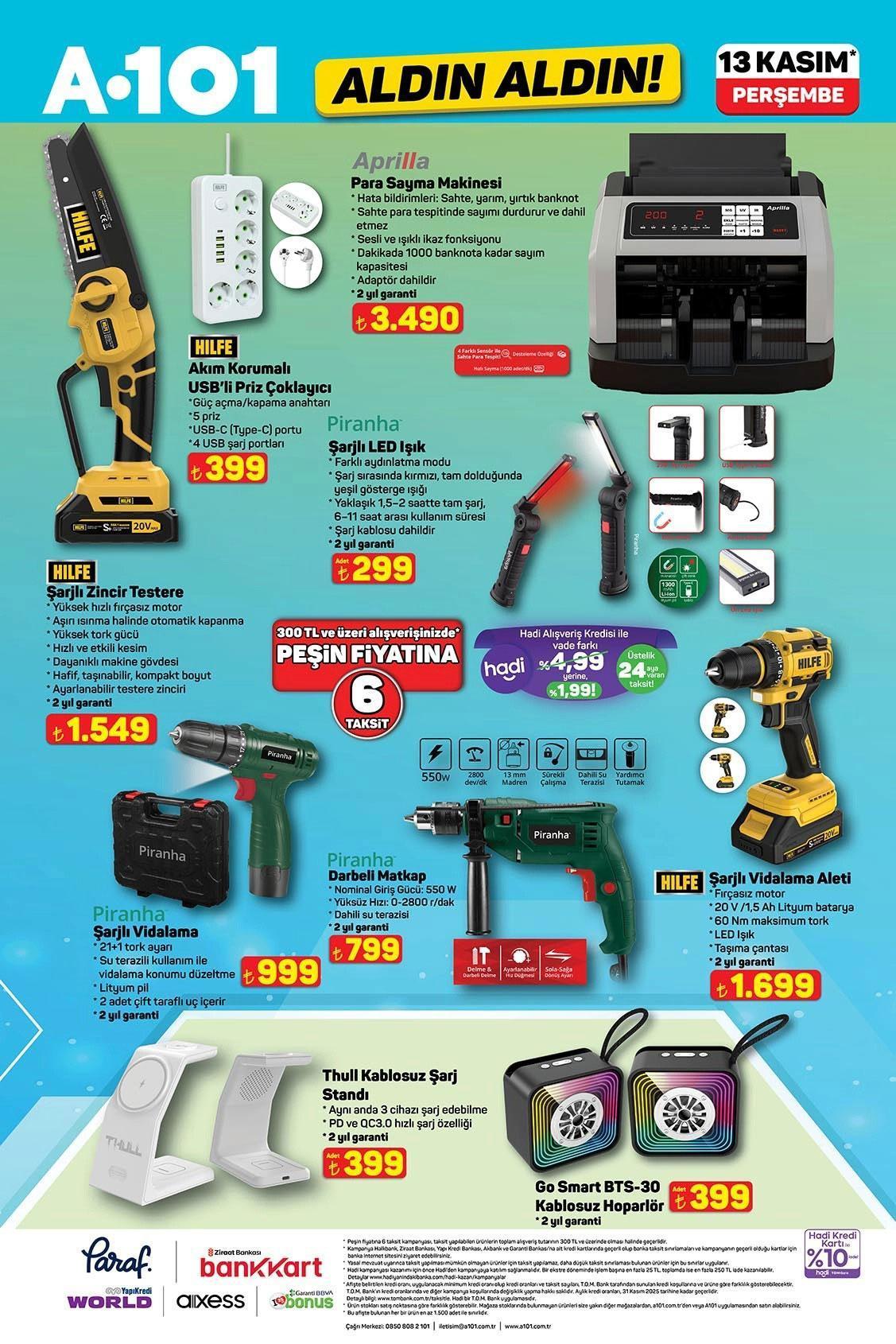 A101 ALDIN ALDIN 13 KASIM PERŞEMBE AKTÜEL İNDİRİMLERİ