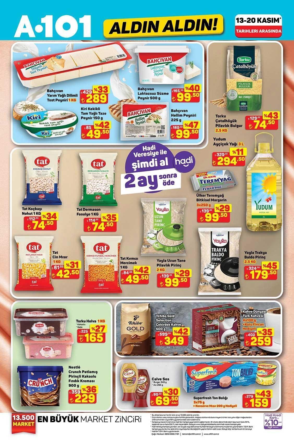 A101 ALDIN ALDIN 13 KASIM PERŞEMBE AKTÜEL İNDİRİMLERİ