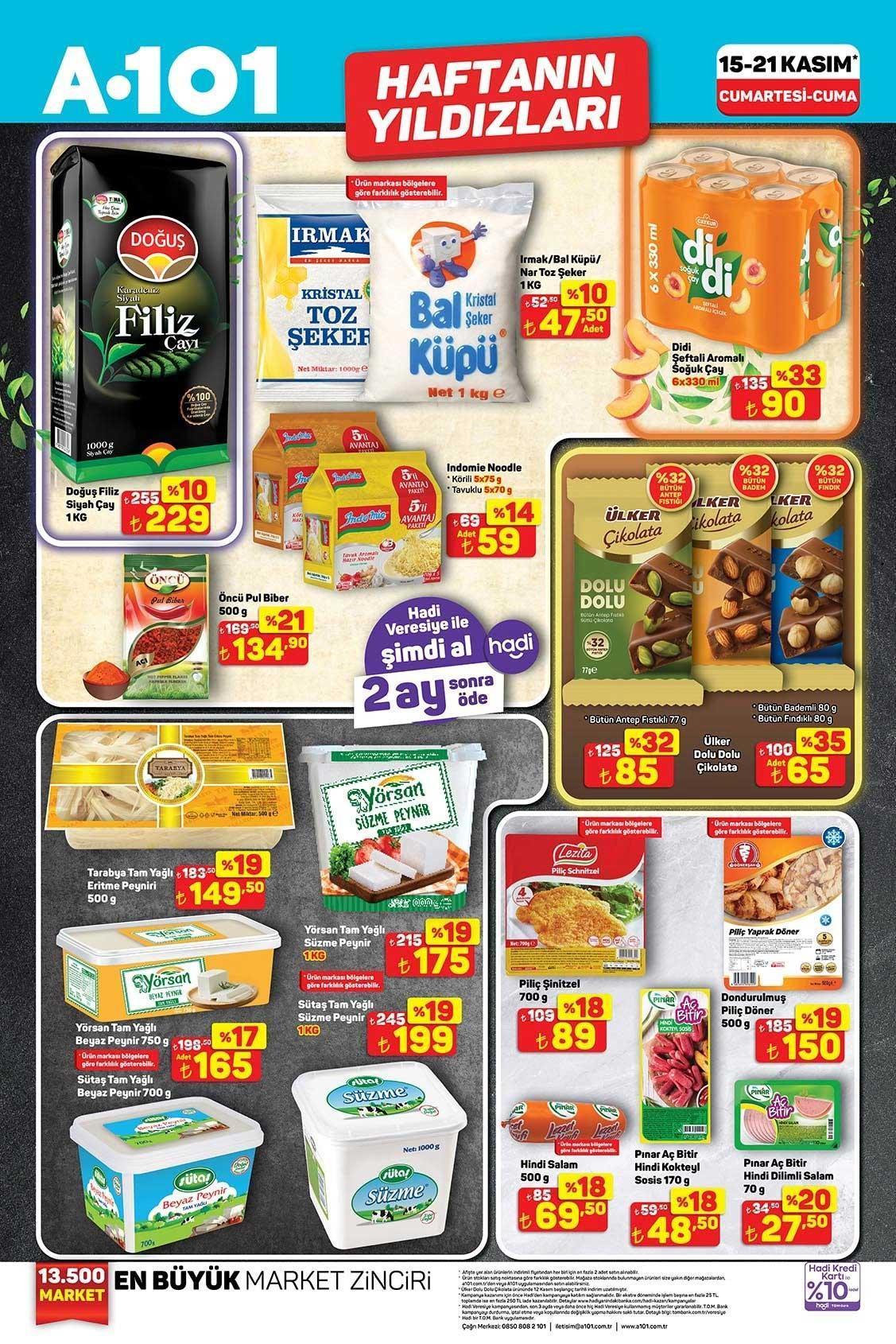 15-21 KASIM A101 HAFTANIN YILDIZLARI