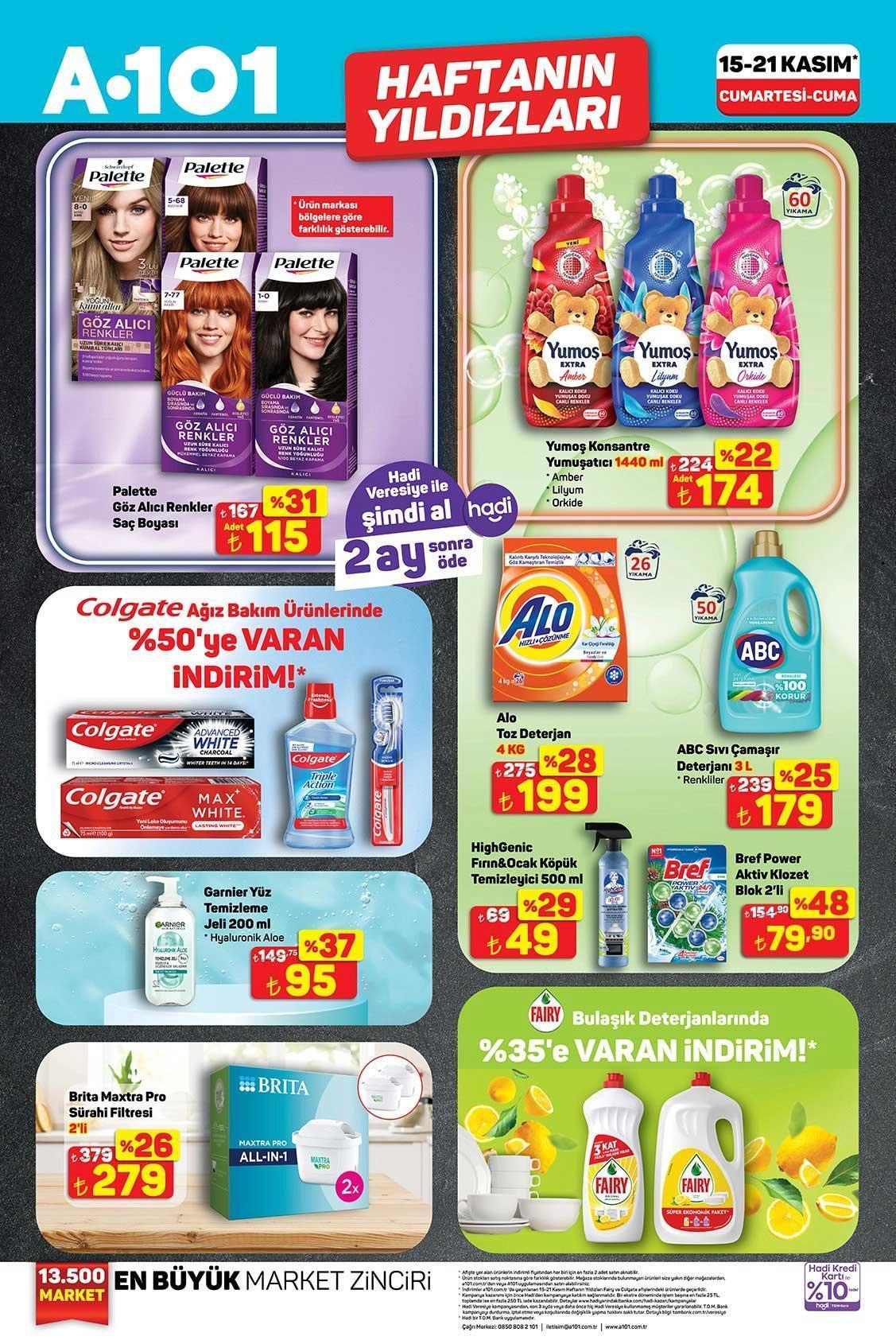 15-21 KASIM A101 HAFTANIN YILDIZLARI