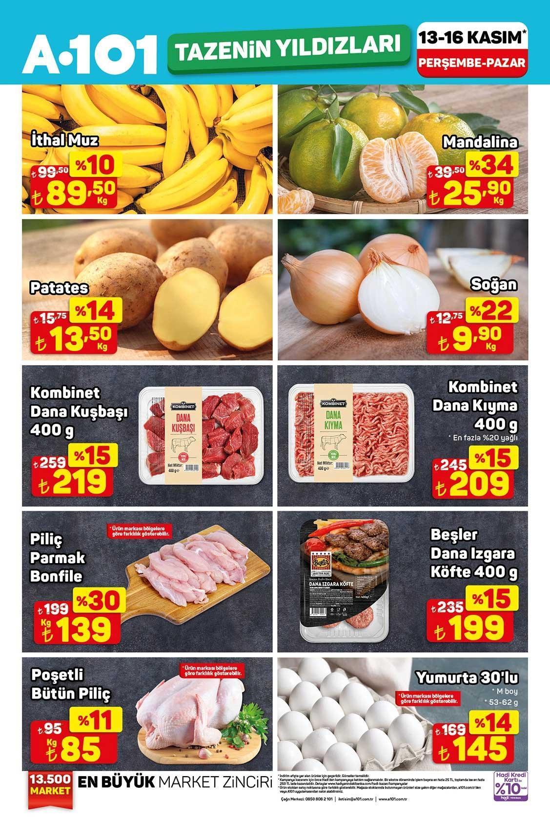 13-16 KASIM A101 AKTÜEL İNDİRİMLERİ