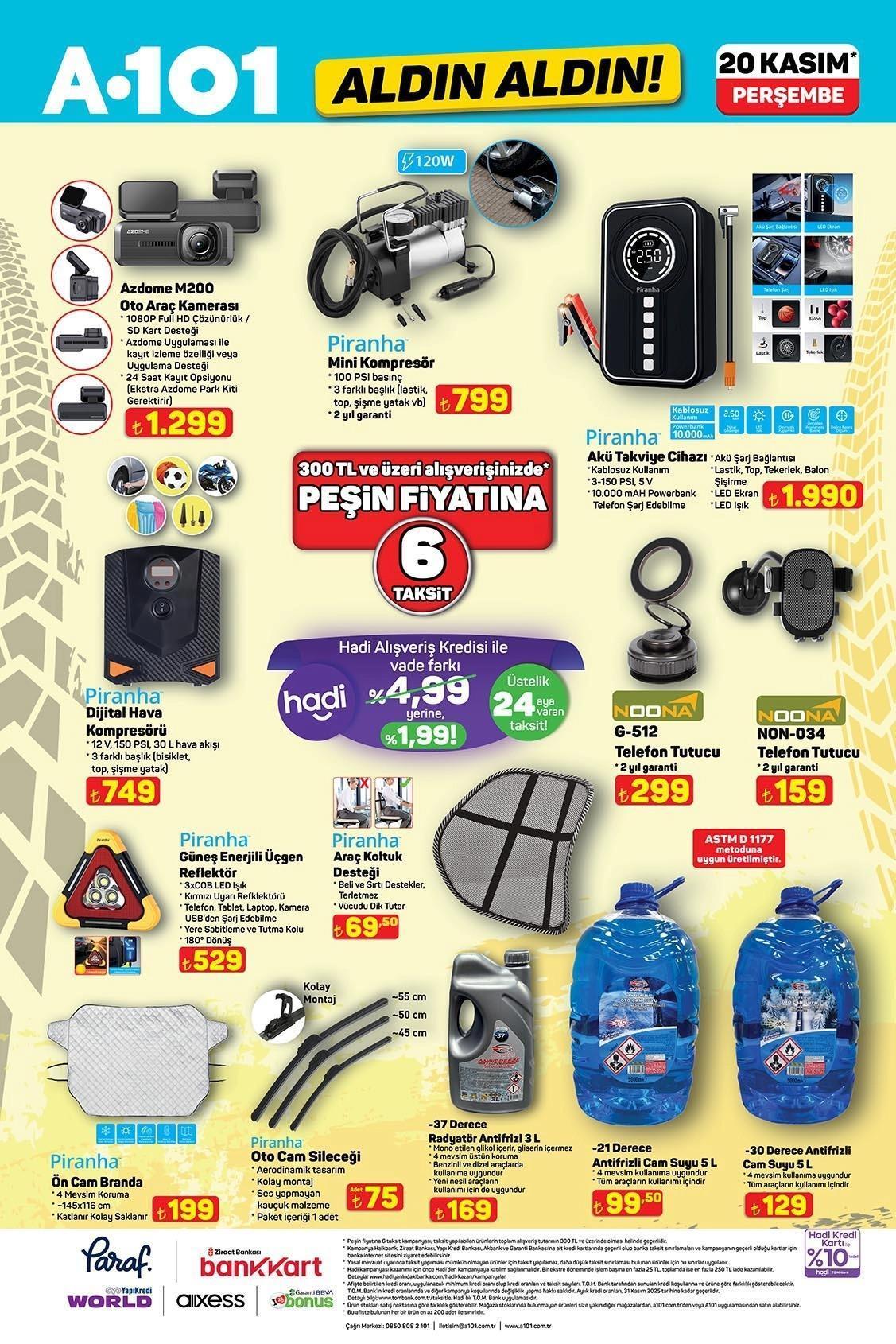 20 KASIM A101 ALDIN ALDIN AKTÜEL KATALOĞU