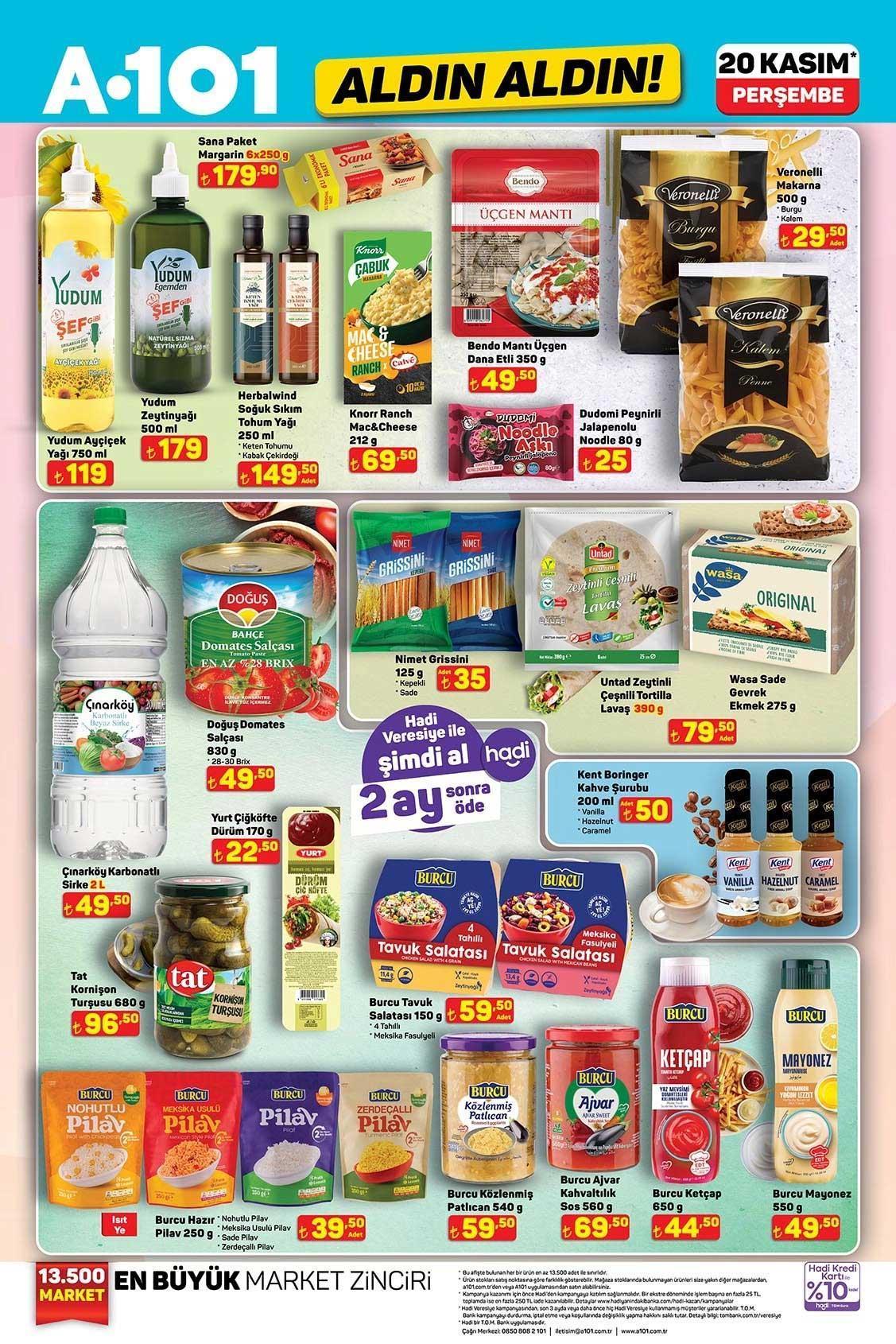 20 KASIM A101 ALDIN ALDIN AKTÜEL KATALOĞU