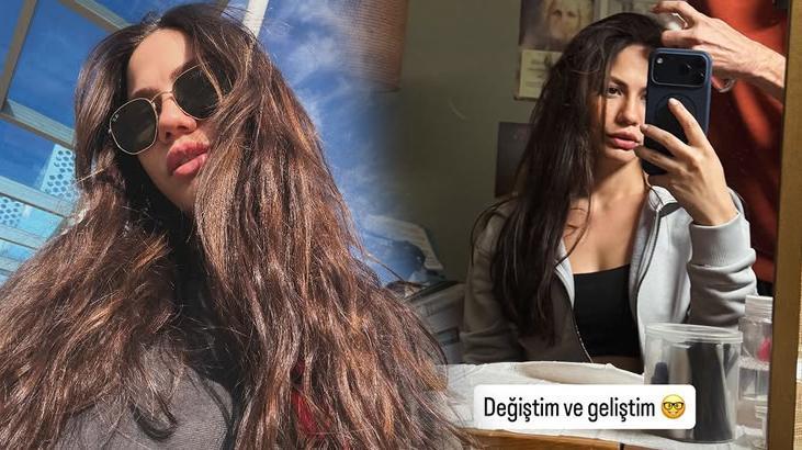 Demet Özdemir’den ayna karşısında poz Yazdığı not dikkat çekti