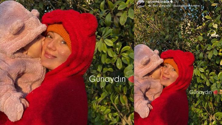 Gizem Karaca ve kızı Leyla Yazdan eğlenceli pazar pozu Gizem Karaca ve kızı Leyla Yazdan eğlenceli pazar pozu