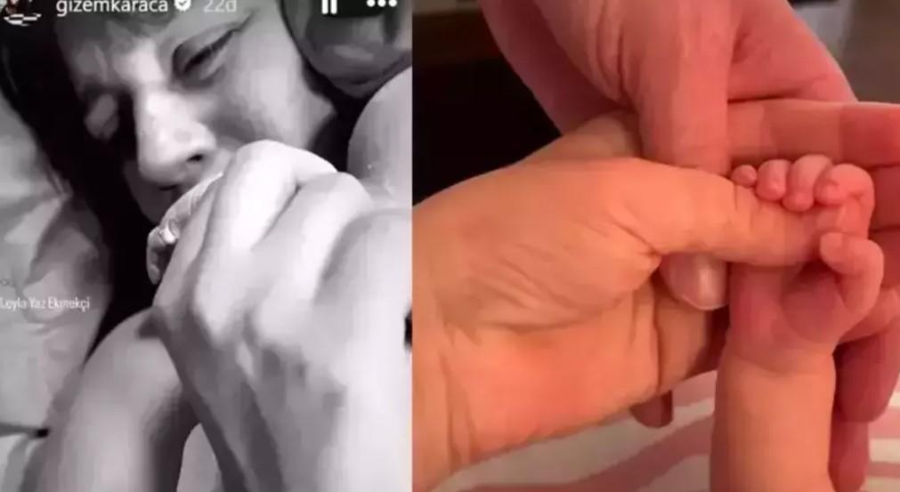 Gizem Karaca ve kızı Leyla Yazdan eğlenceli pazar pozu Gizem Karaca ve kızı Leyla Yazdan eğlenceli pazar pozu