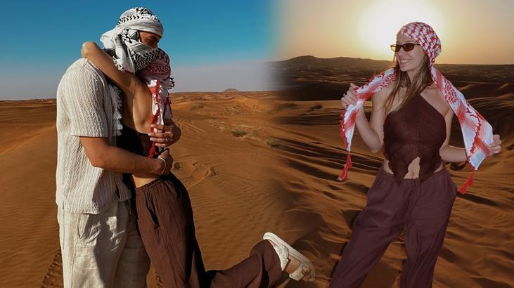 İstenmeyen gelin ilan edilmişti Çölde aşk dolu pozlar