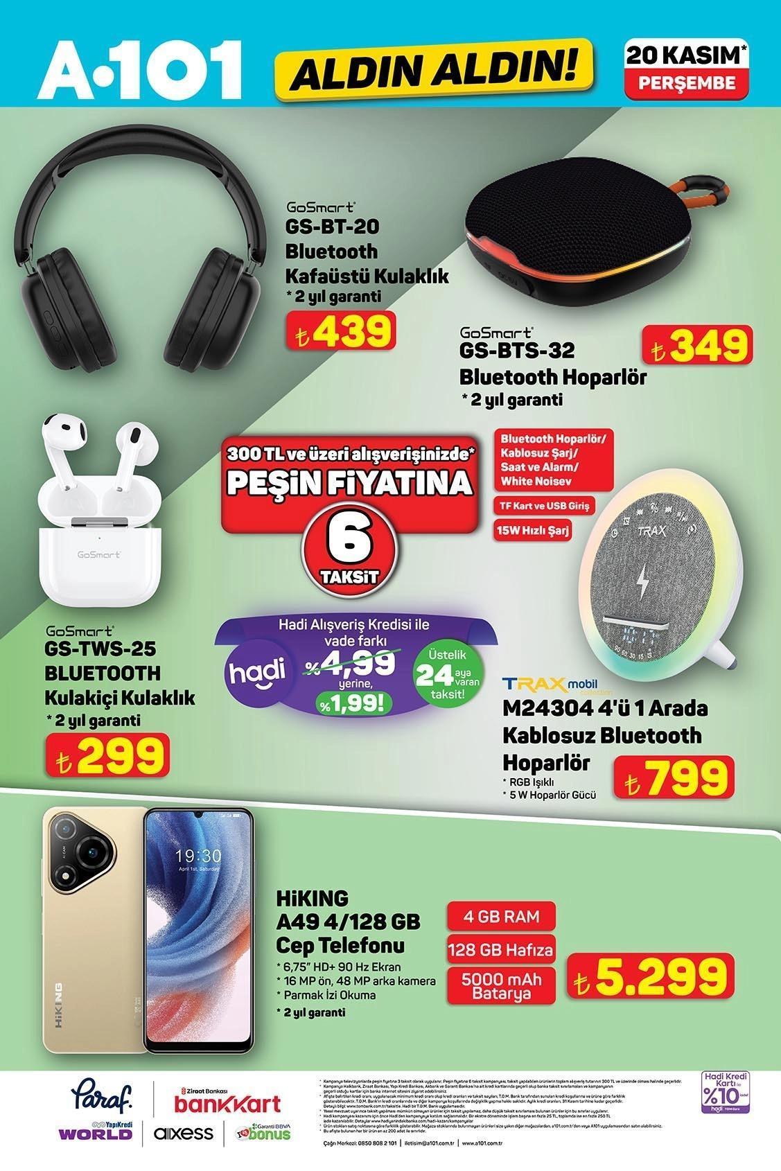 A101 ALDIN ALDIN 20 KASIM AKTÜEL İNDİRİMLERİ