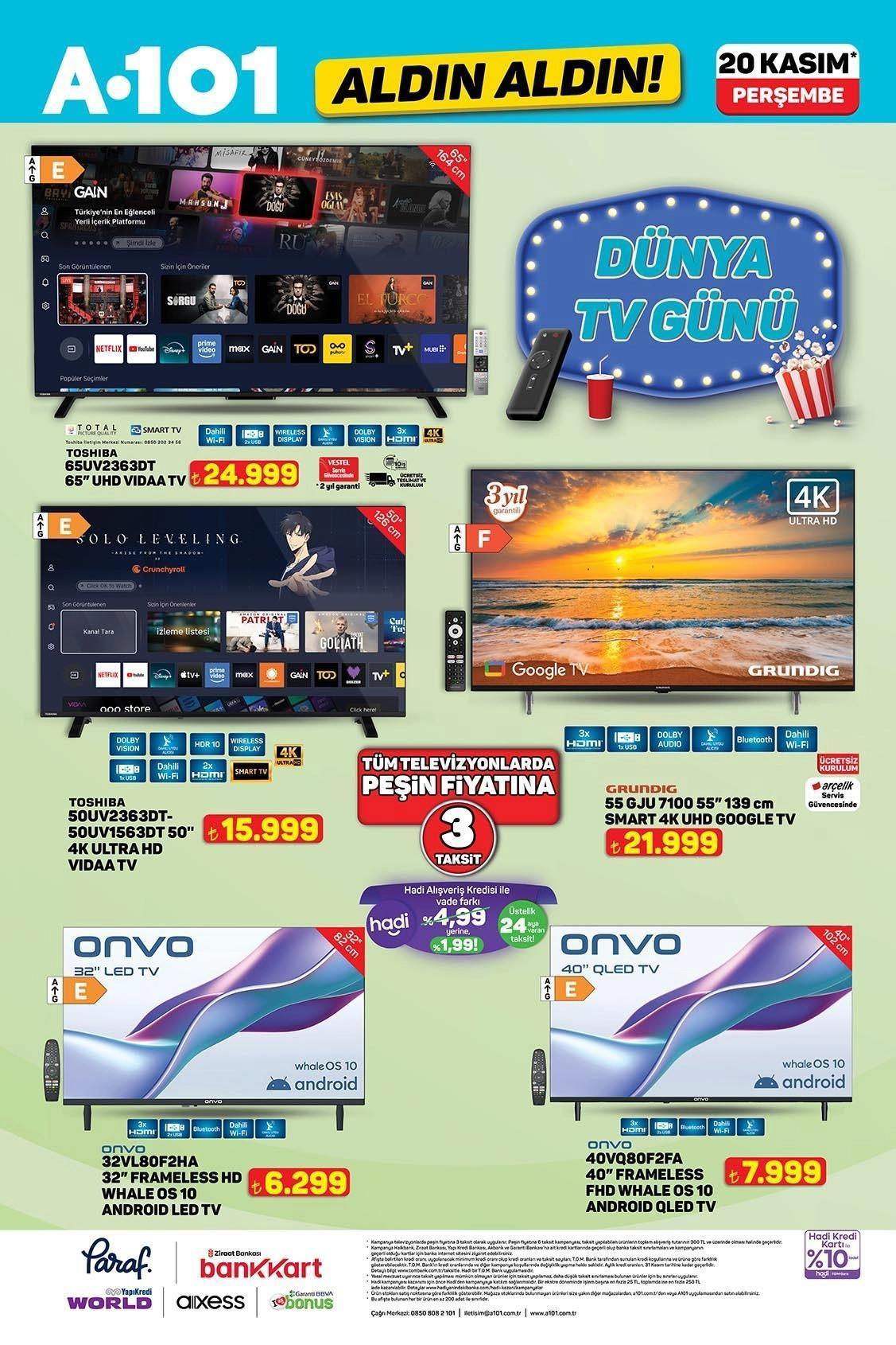 A101 ALDIN ALDIN 20 KASIM AKTÜEL İNDİRİMLERİ
