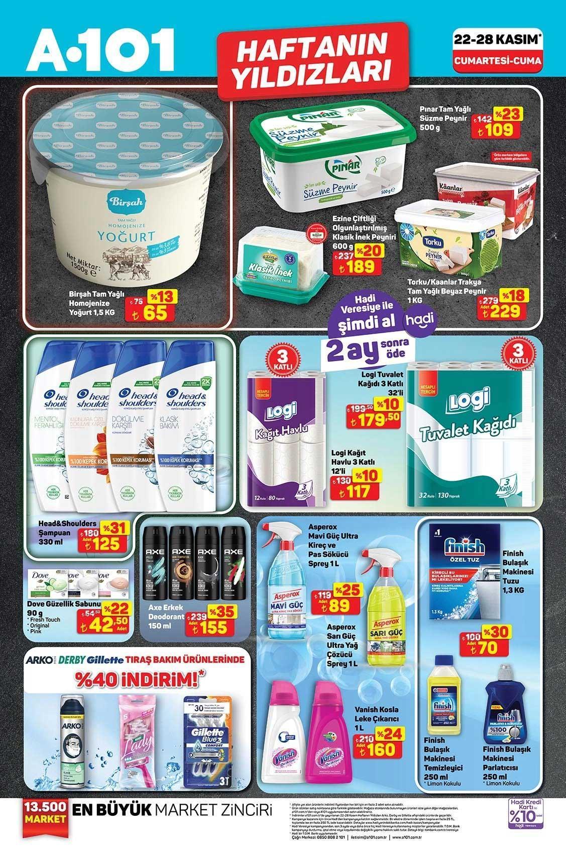 22-28 KASIM A101 HAFTANIN YILDIZLARI AKTÜEL KATALOĞU