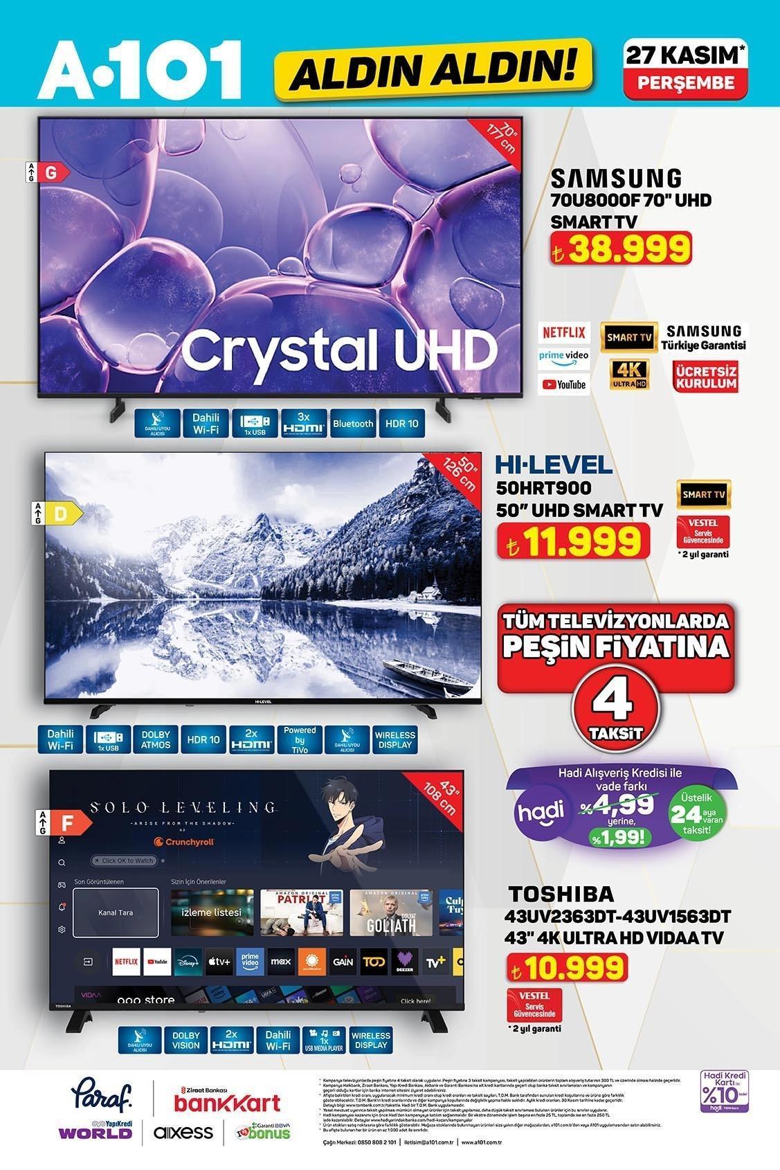 27 KASIM A101 AKTÜEL İNDİRİMLERİ