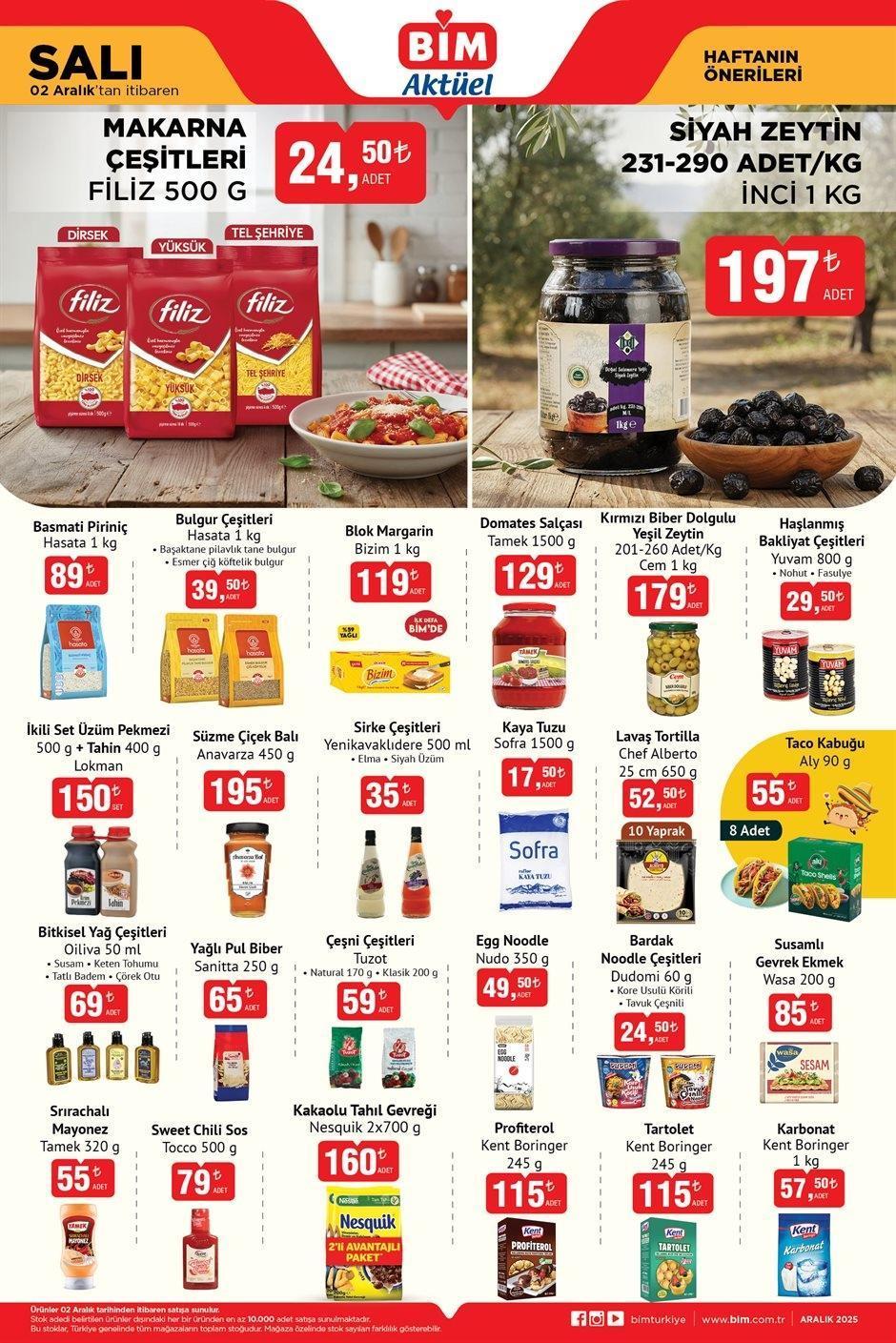 2 ARALIK SALI BİM AKTÜEL KATALOĞU