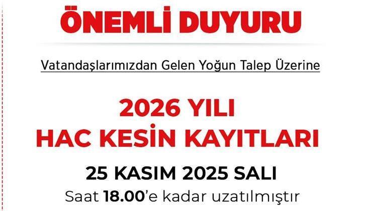 HAC KAYITLARINDA SON GÜN BUGÜN