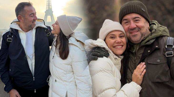 Pariste aşk başkadır Ata Demirer ve sevgilisi Dilara Alemdardan yeni kareler