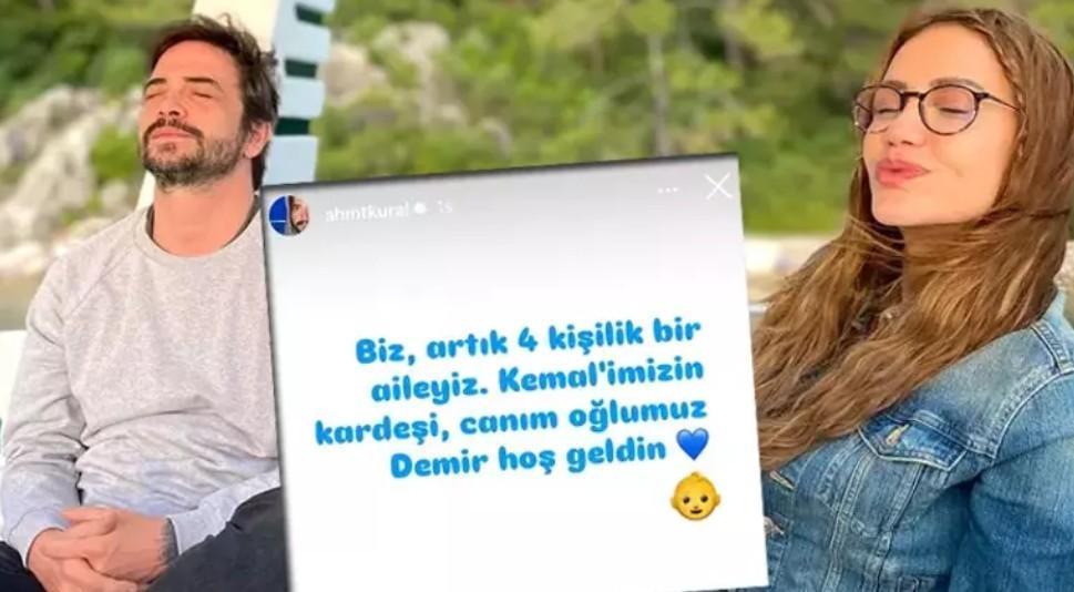 Kural ailesi bir arada İşte minik Demirden yeni kare
