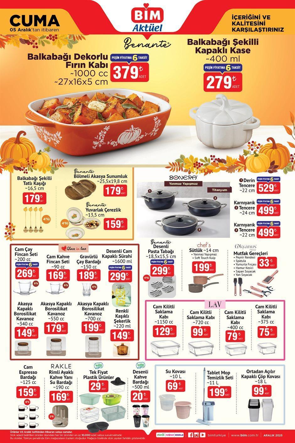 5 ARALIK CUMA BİM AKTÜEL KATALOĞU