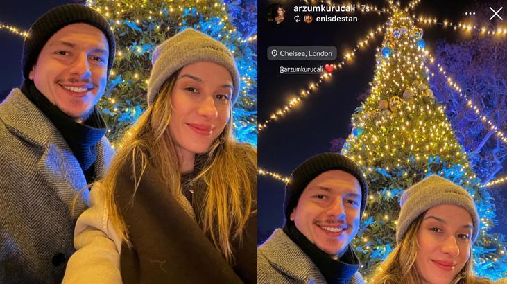 Aralarındaki yaş farkı olay olmuştu Destan çiftinden Londrada romantik poz