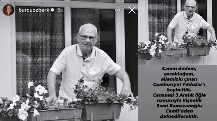 Burcu Özberkin acı günü Dedesini gözyaşlarıyla son yolcuğuna uğurladı