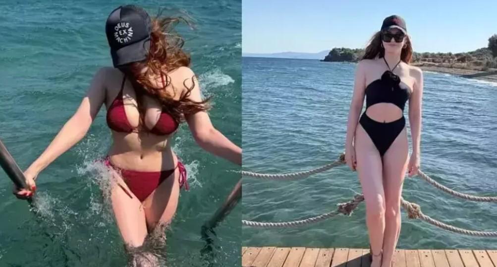 Mine Tugaydan yeni Instagram pozları Sonbahar güzelliği