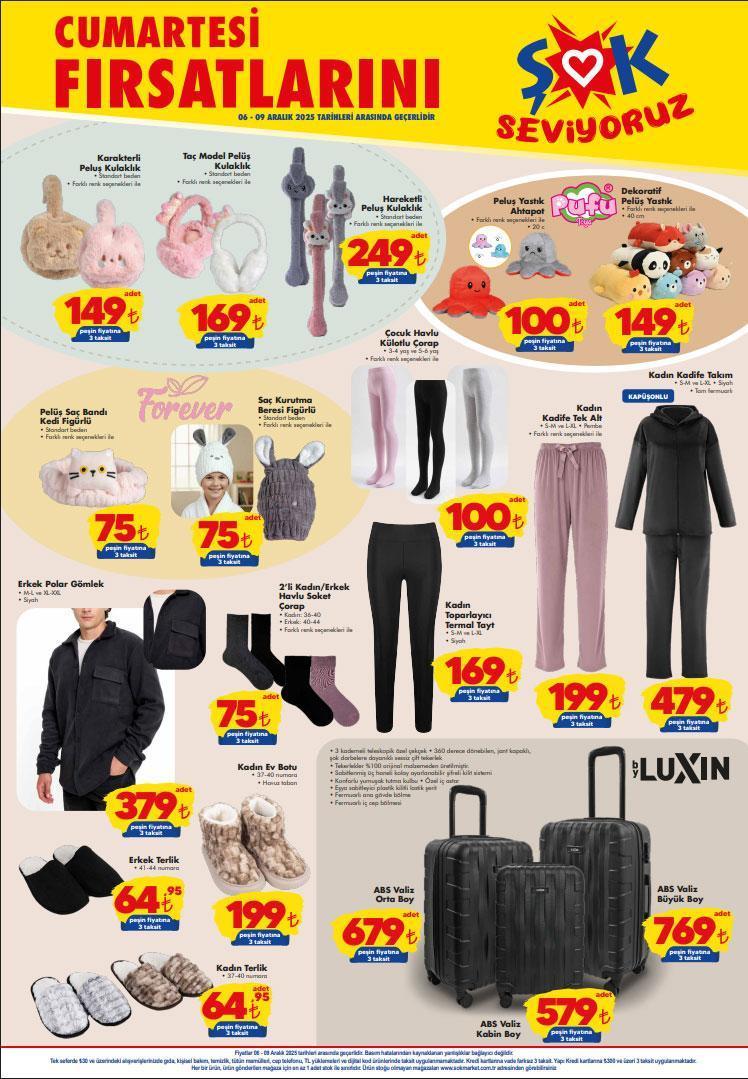 6-9 ARALIK ŞOK HAFTA SONU KATALOĞU | ŞOK 3-9 Aralık Haftanın Fırsatları aktüel kataloğunda hangi ürünler satışa çıktı Tefal Dik Süpürge, Buhar Kazanlı Ütü, Çamaşır Makinesi, On Ayakkabı Çeşitleri...