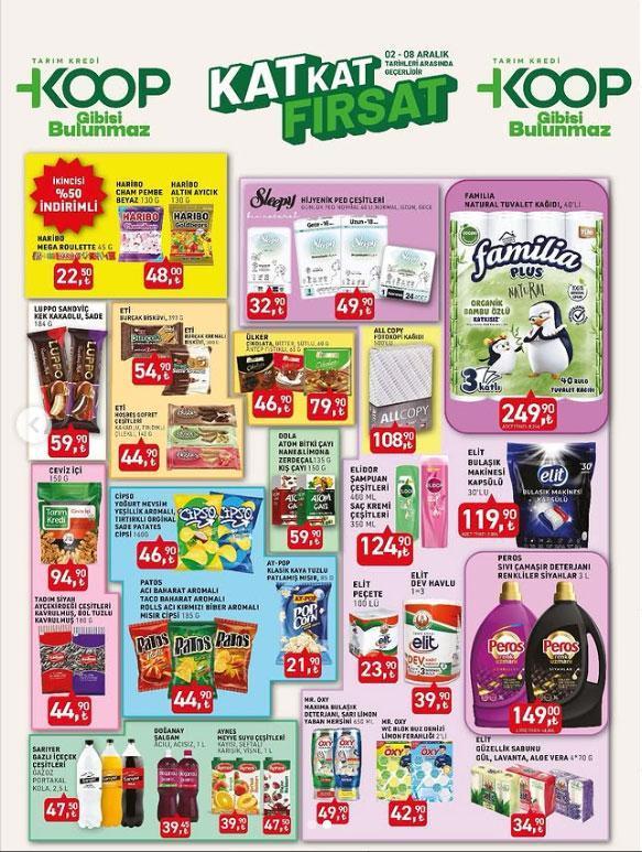 2-8 ARALIK TARIM KREDİ MARKET İNDİRİMLERİ