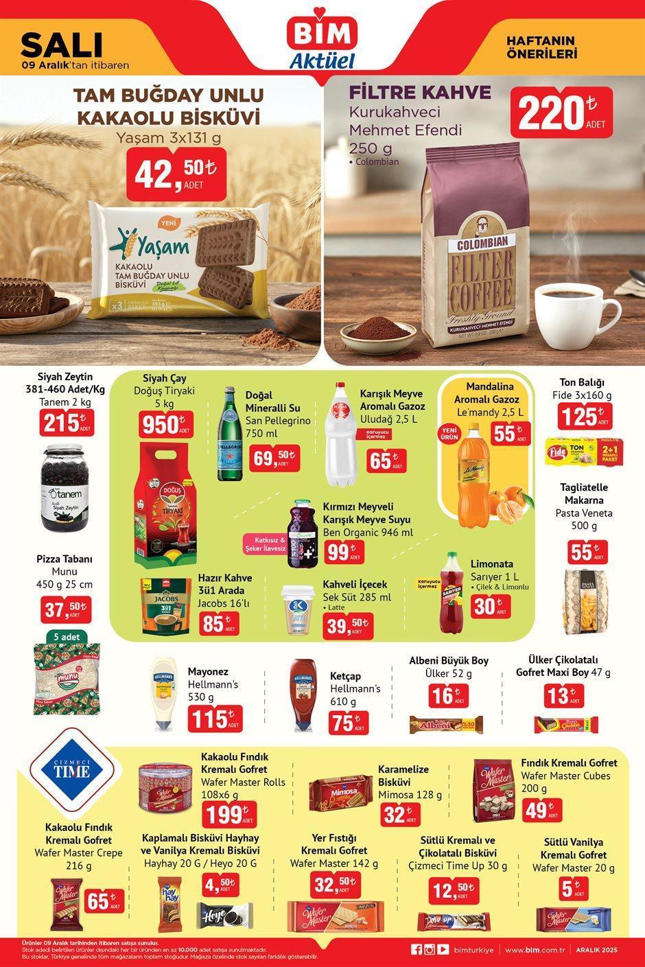 9 ARALIK SALI BİM AKTÜEL KATALOĞU