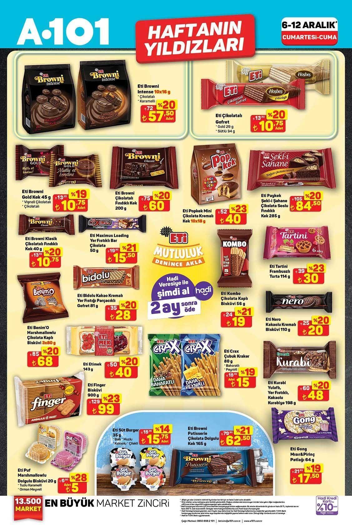 6-12 ARALIK A101 HAFTANIN YILDIZLARI AKTÜEL KATALOĞU