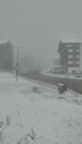 Uyarıların ardından kar kalınlığı 10 santimetreye ulaştı