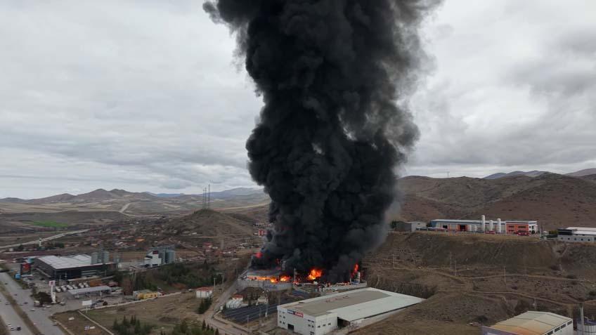 Yer: Kırıkkale Kimya fabrikasında büyük yangın