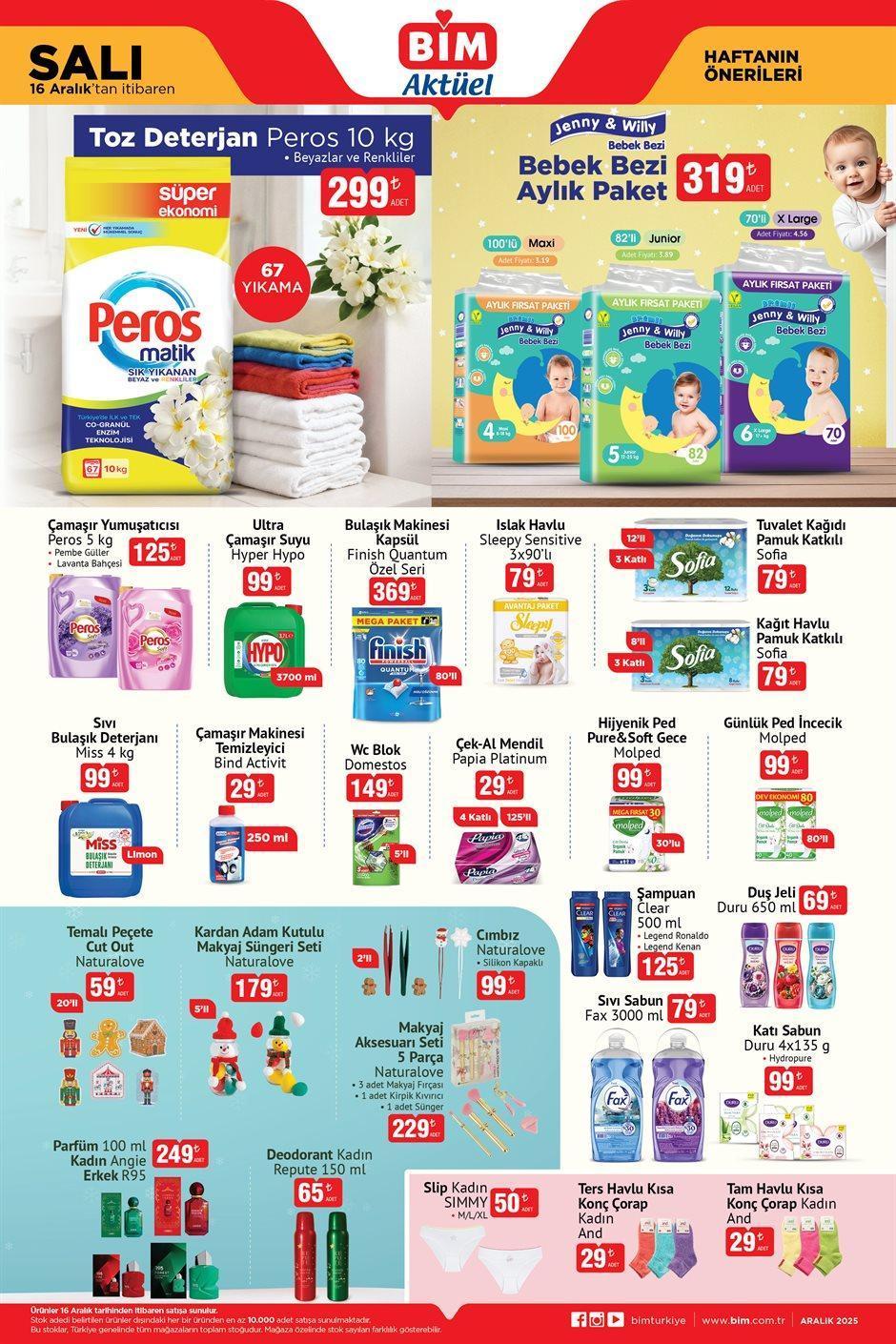 16 ARALIK SALI BİM AKTÜEL KATALOĞU