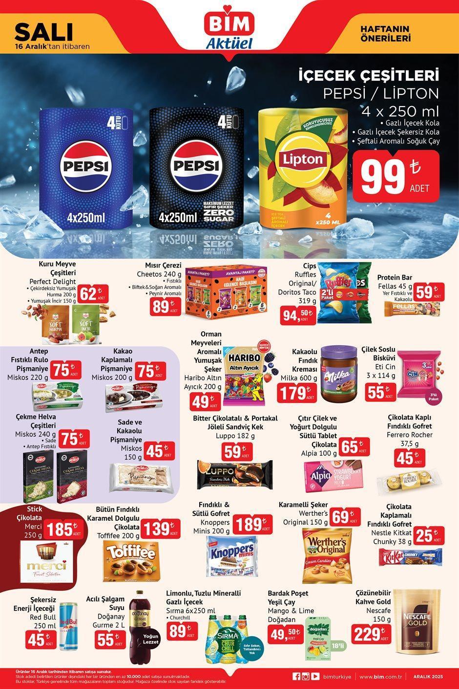16 ARALIK SALI BİM AKTÜEL KATALOĞU