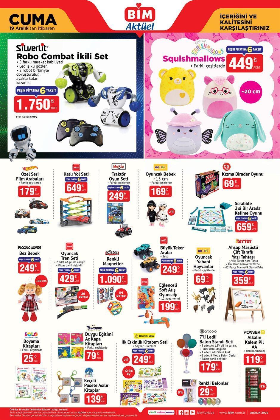 19 ARALIK CUMA BİM AKTÜEL KATALOĞU