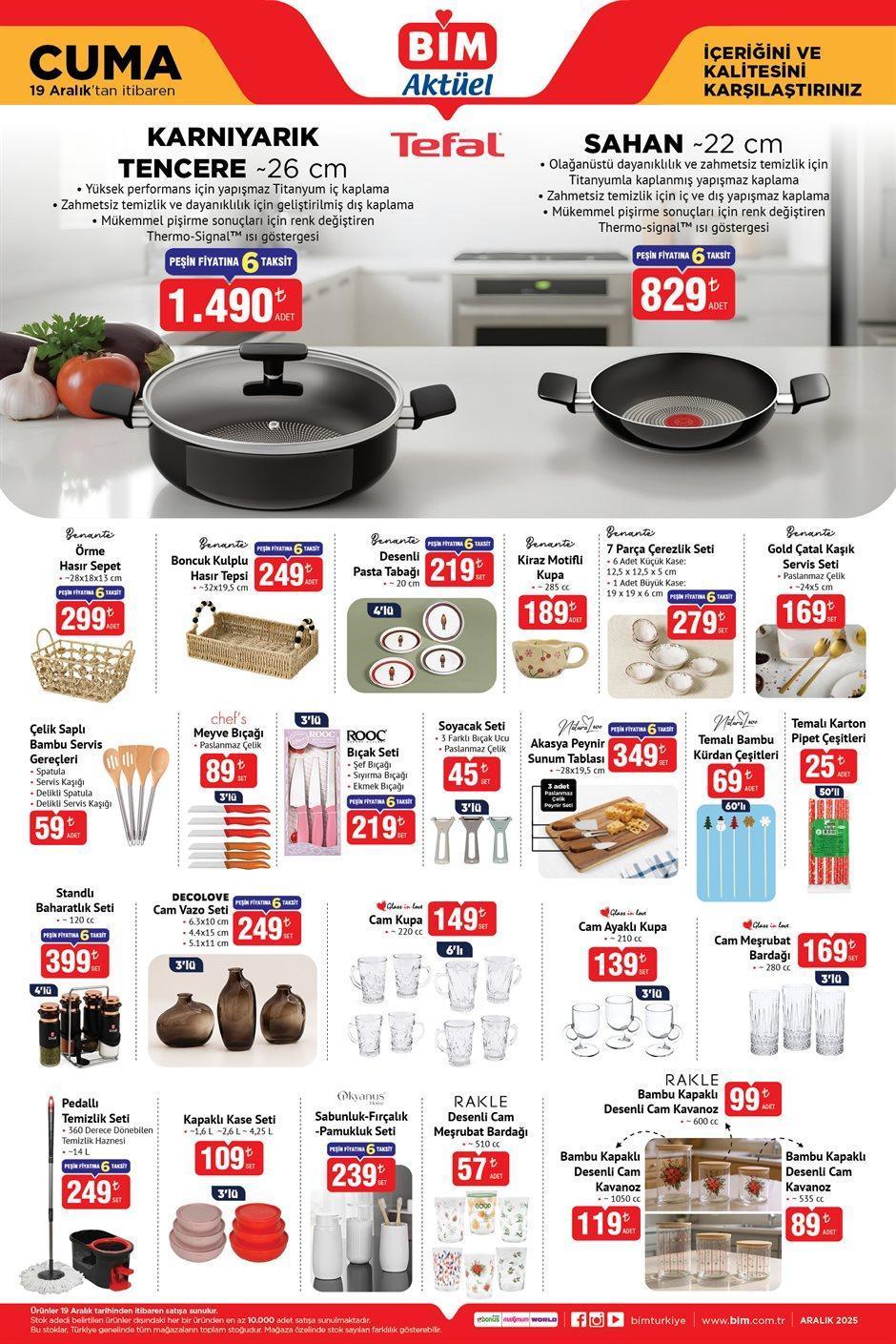 19 ARALIK CUMA BİM AKTÜEL KATALOĞU