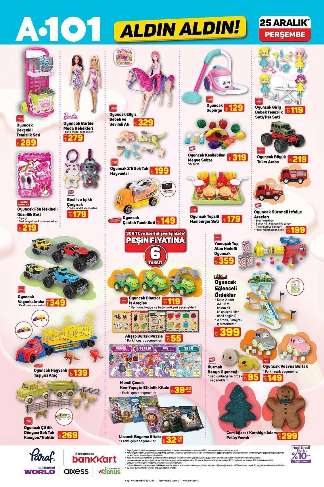 25 ARALIK A101 ALDIN ALDIN AKTÜEL KATALOĞU