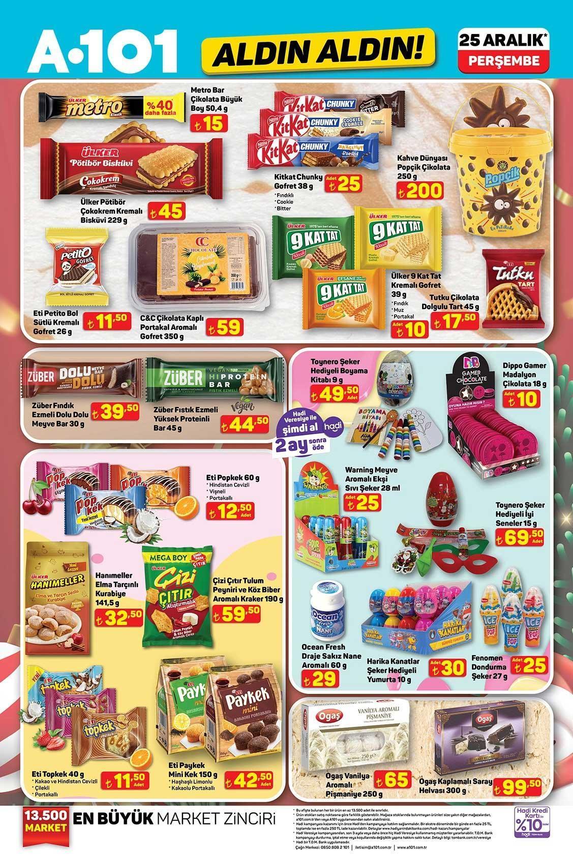 25 ARALIK A101 ALDIN ALDIN AKTÜEL KATALOĞU