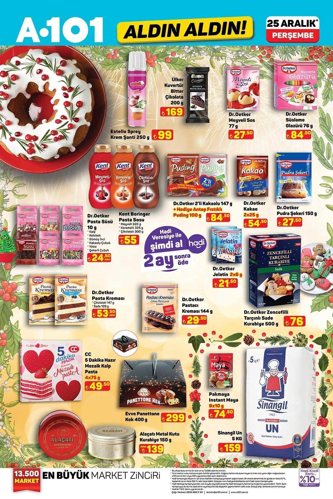25 ARALIK A101 ALDIN ALDIN AKTÜEL KATALOĞU