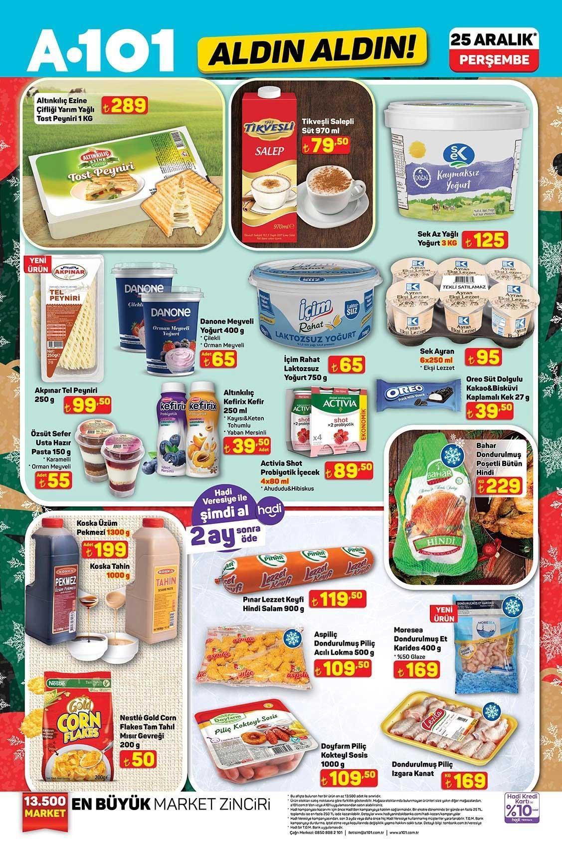 25 ARALIK A101 ALDIN ALDIN AKTÜEL KATALOĞU