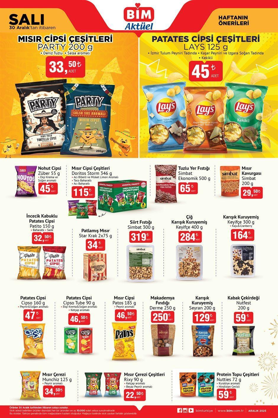 30 ARALIK SALI BİM AKTÜEL KATALOĞU