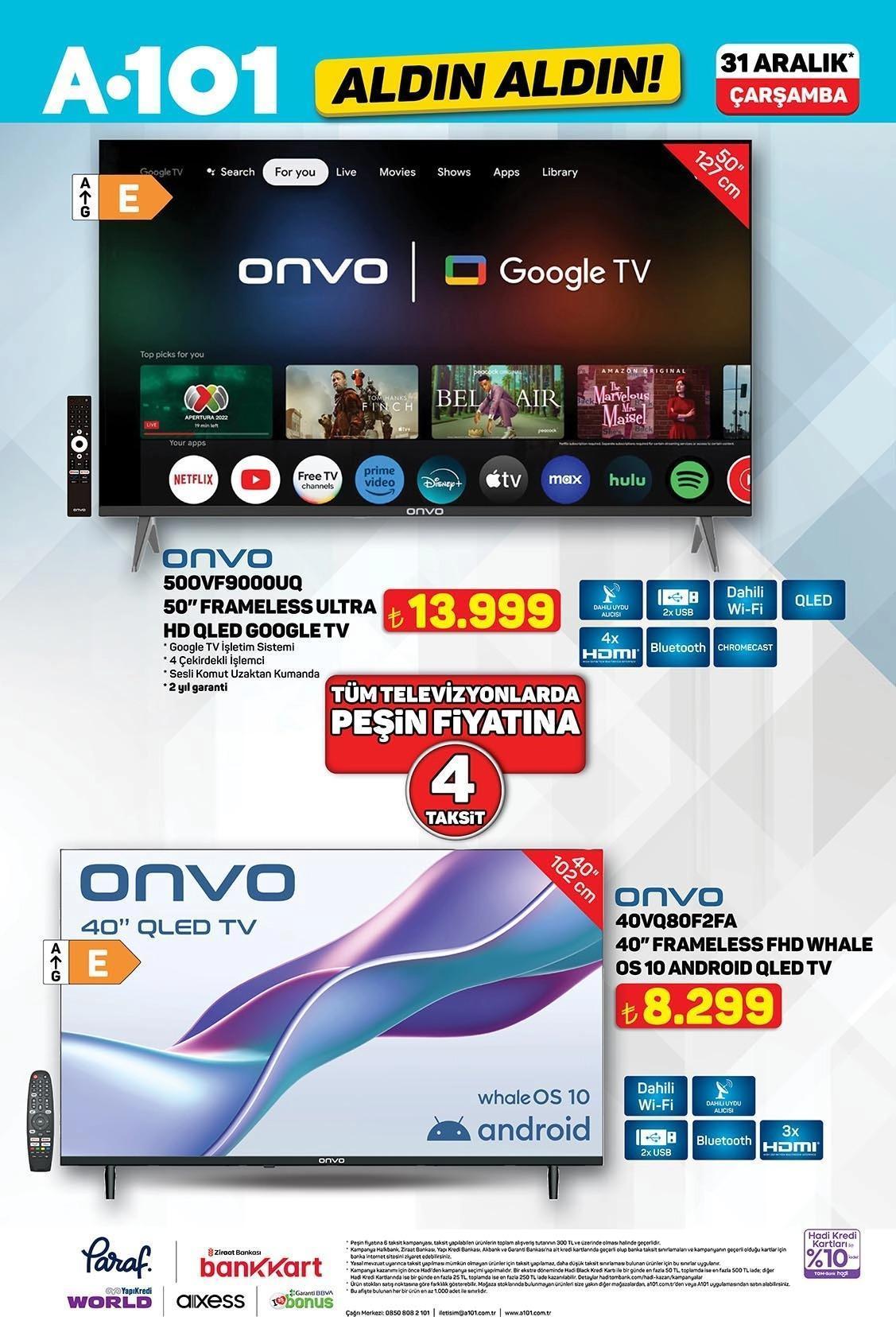 31 ARALIK ÇARŞAMBA A101 AKTÜEL KATALOĞU