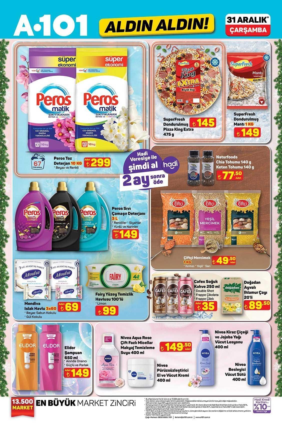 31 ARALIK ÇARŞAMBA A101 AKTÜEL KATALOĞU
