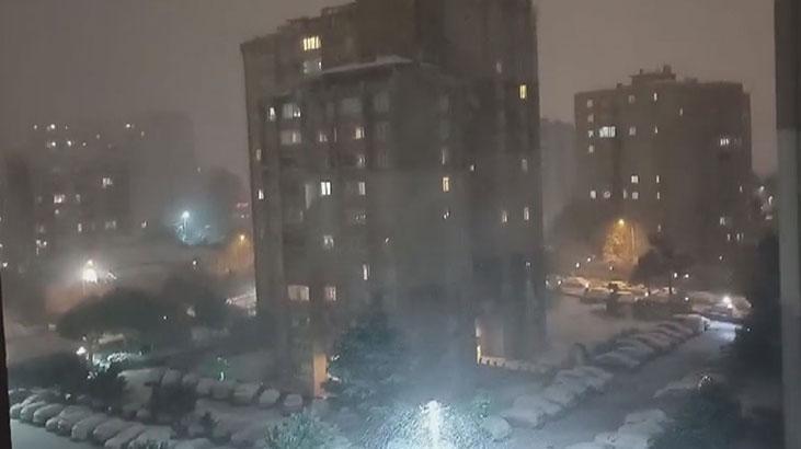 İstanbulda kar yağışı etkili oldu
