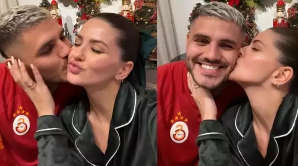 İstanbulda kar sevinci Icardi ve sevgilisi çocuklar gibi eğlendi